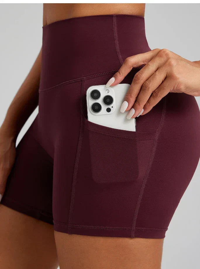 Ensemble sport femme brassière séchage rapide confort 12h et short séchage rapide cycliste — FLOW