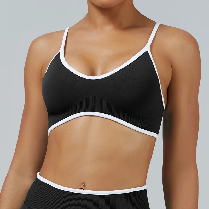 Brassière femme sans couture dos nageur bonnets fixes — core — photo 9