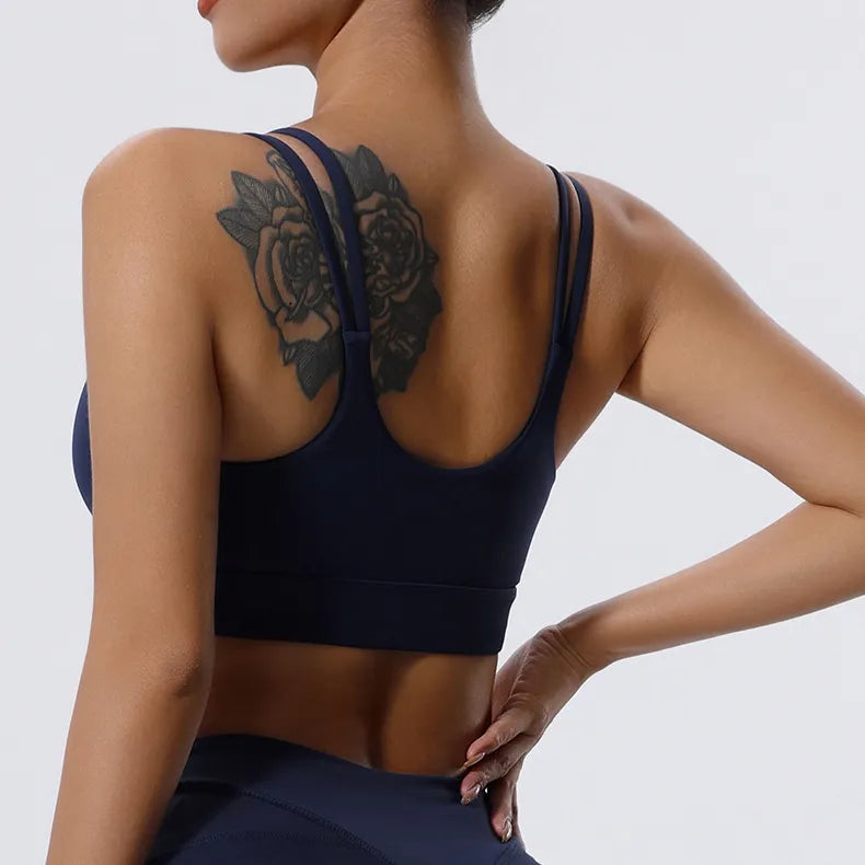 Ensemble sport femme brassière dos nageur séchage rapide et legging anti-friction taille haute — CORE