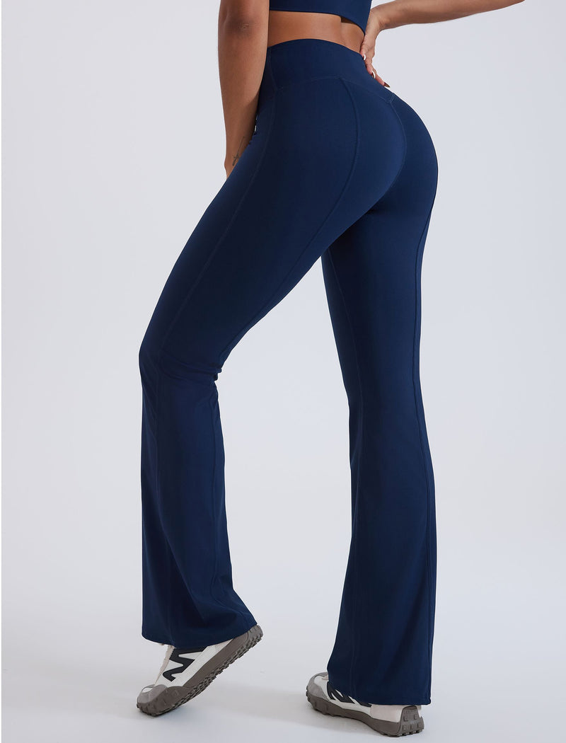 Pantalon évasé femme sculptant taille haute — SCULPT — photo 5