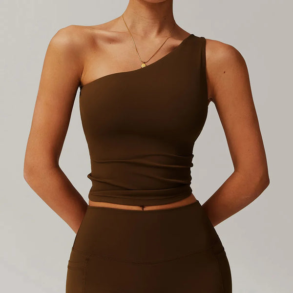 Brassière femme sport dos nageur côtelé — CORE