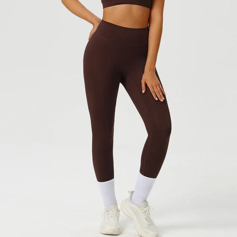 Ensemble yoga femme brassière dos nageur et legging côtelé — FLOW