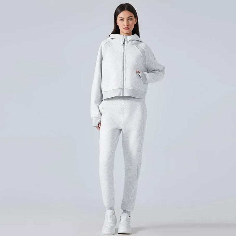 Hoodie femme cocooning oversize stretch — ease — photo 10