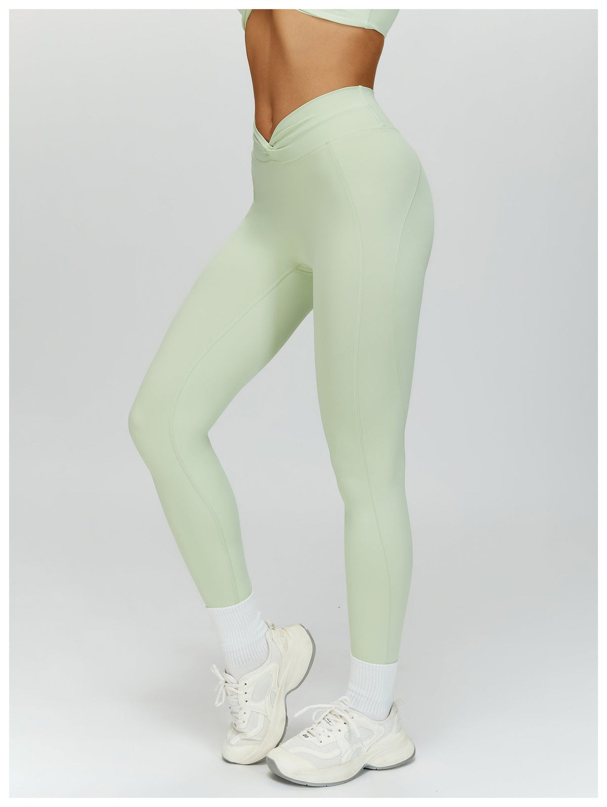 Legging femme yoga côtelé microfibre — FLOW — photo 8