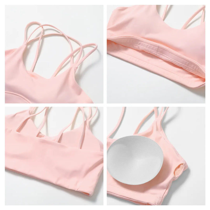 Brassière femme sport dos nageur bretelles larges — CORE — photo 7