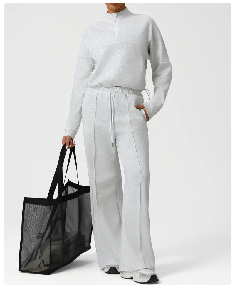 Pantalon large femme yoga stretch microfibre — FLOW — photo 8