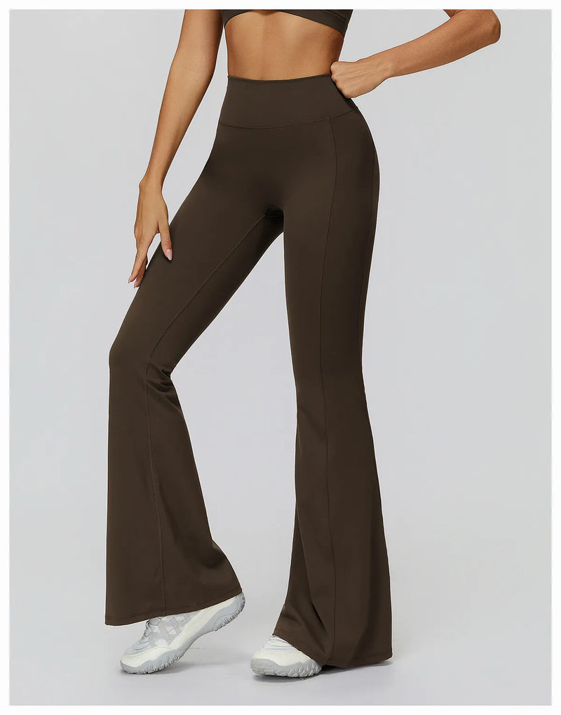 Pantalon évasé femme sport taille haute séchage rapide — CORE — photo 10