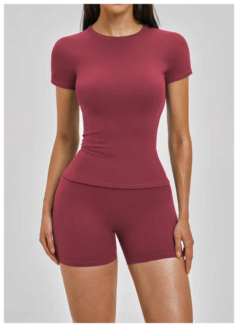 T-shirt femme yoga séchage rapide respirant — FLOW — photo 7