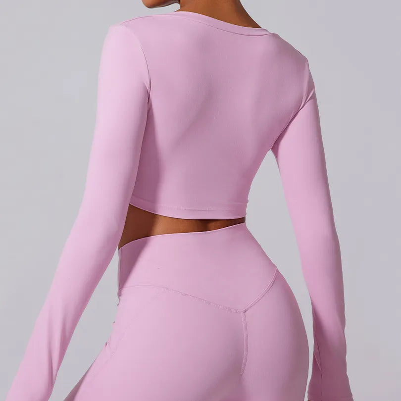 Ensemble sport femme brassière dos nageur et legging ceinture large taille haute — CORE