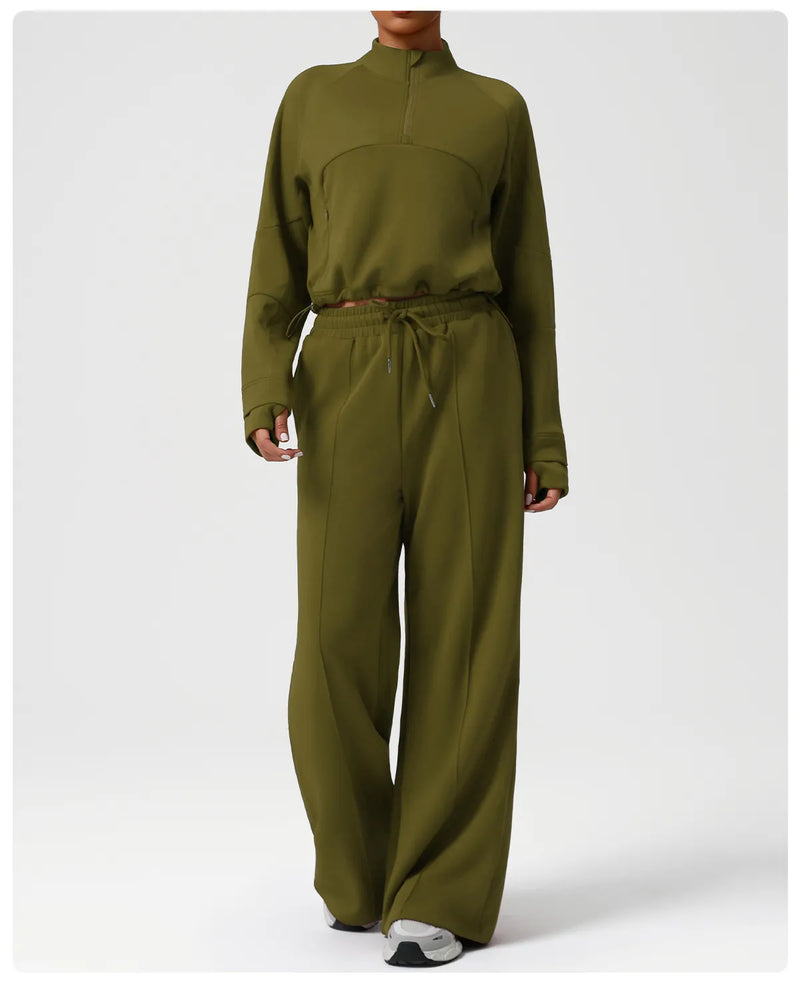 Pantalon large femme yoga stretch microfibre — FLOW — photo 9