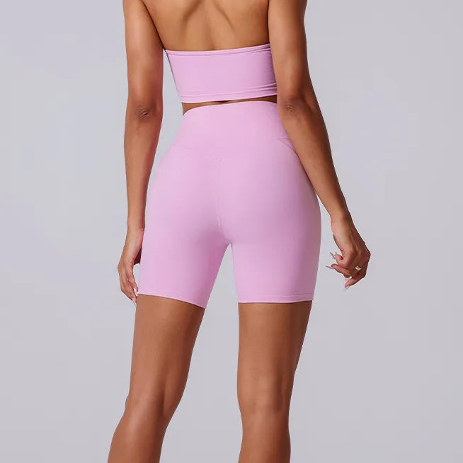 Ensemble yoga femme — brassière dos nageur respirant, legging ou short au choix — FLOW
