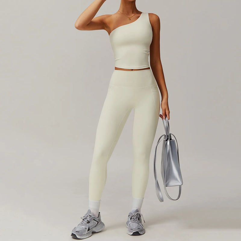 Brassière femme sport dos nageur côtelé — CORE — photo 5