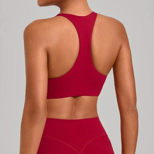 Ensemble sport femme brassière côtelé seconde peau et short cycliste — FLOW
