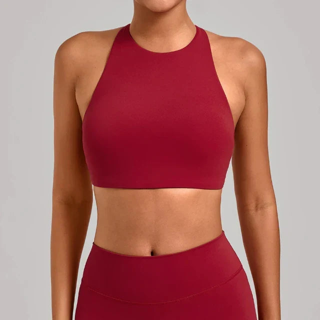 Ensemble sport femme brassière crop et short cycliste — FLOW