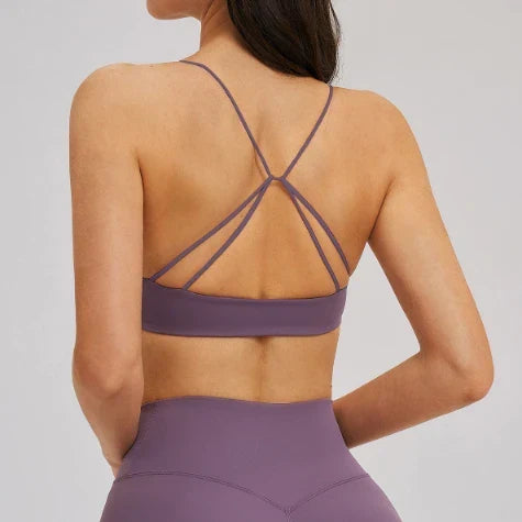 Ensemble yoga femme brassière côtelé microfibre et legging séchage rapide — FLOW