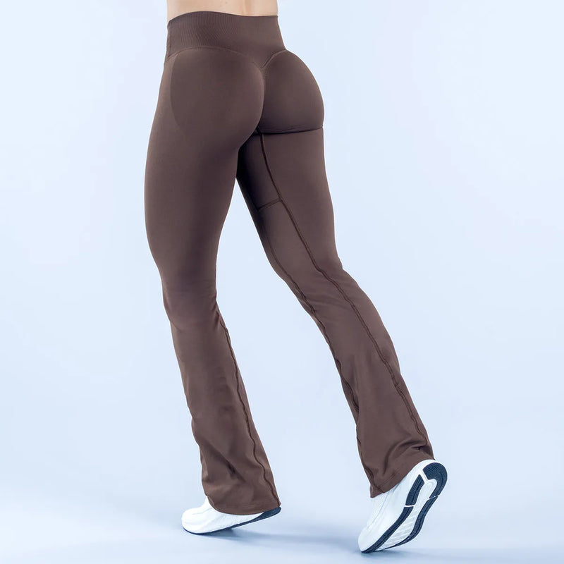 Pantalon évasé femme yoga stretch léger — flow — photo 16