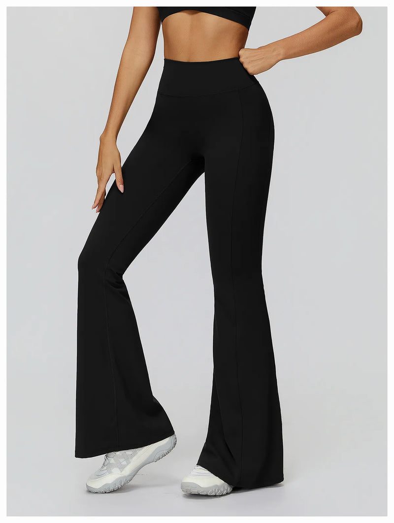 Pantalon évasé femme sport taille haute séchage rapide — CORE — photo 12