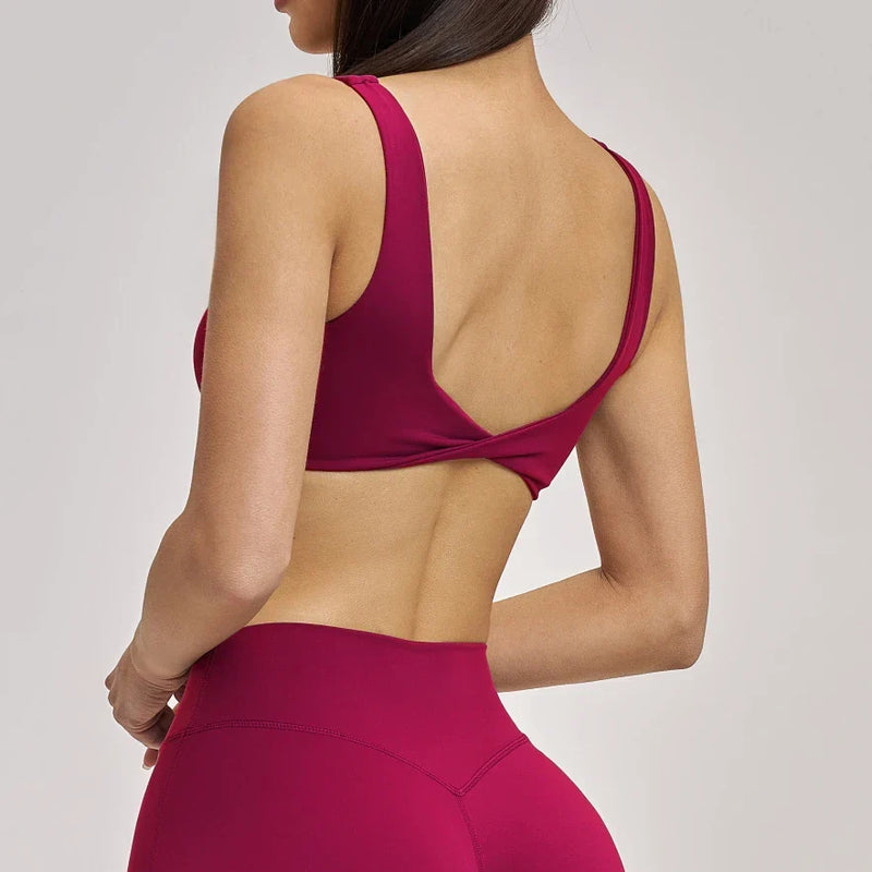 Ensemble yoga femme brassière seconde peau et legging yoga respirant quotidi — FLOW