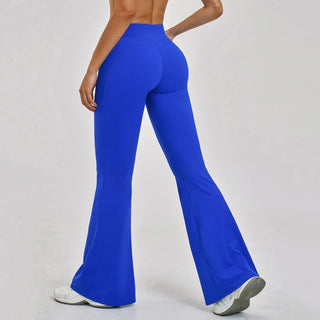 Women's flared yoga trousers, breathable, 12h comfort — flow