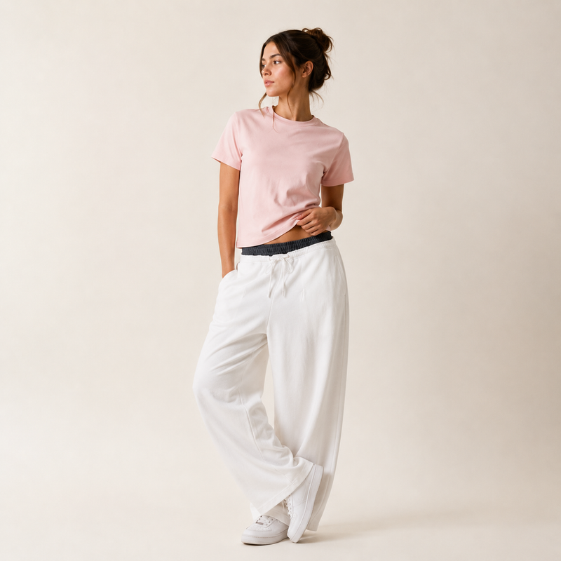 Jogging femme cocooning ceinture large oversize — EASE — photo 5