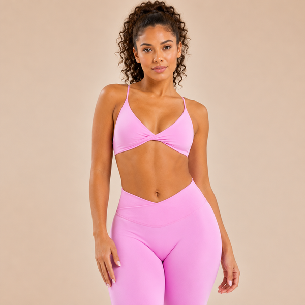 Brassière femme maintien fort bretelles larges zip séchage rapide — flow
