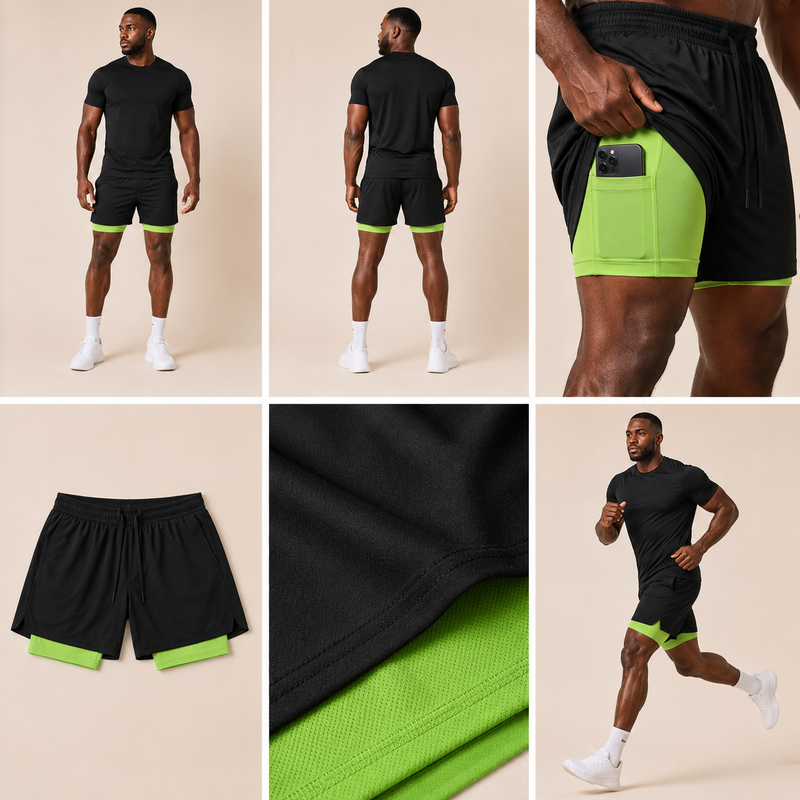 Short homme sport stretch microfibre — edge