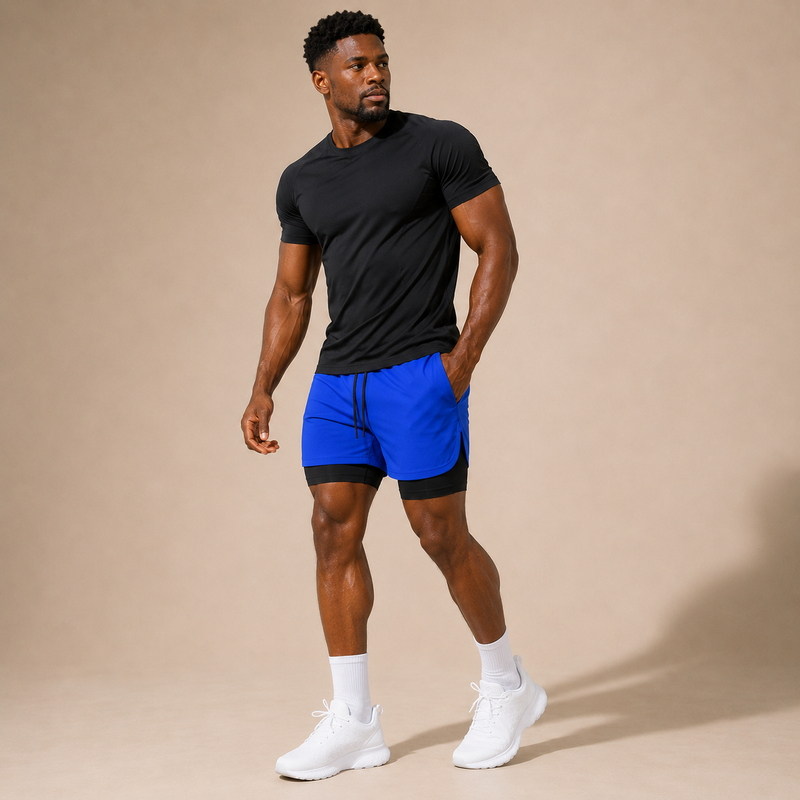 Short homme sport stretch microfibre — edge