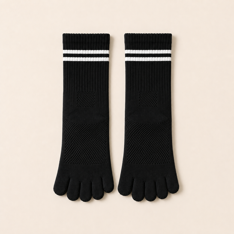 Chaussettes à orteils antidérapantes femme yoga pilates — daily — vue 4