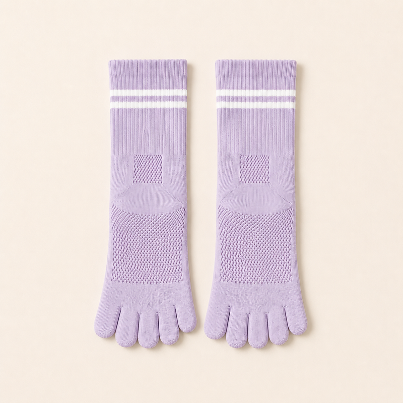 Chaussettes à orteils antidérapantes femme yoga pilates — daily — vue 2