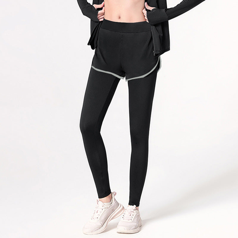 Legging avec short superposé