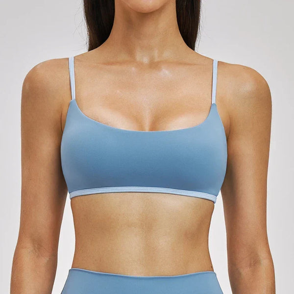 Ensemble training femme — brassière dos croisé maintien fort, legging ou short au choix — FLOW
