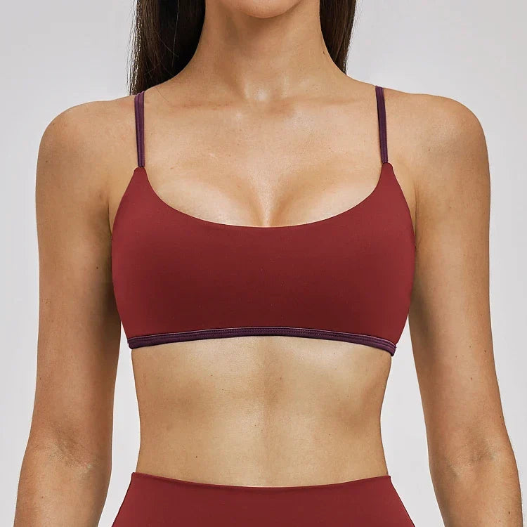 Ensemble training femme brassière dos croisé et legging taille haute — FLOW