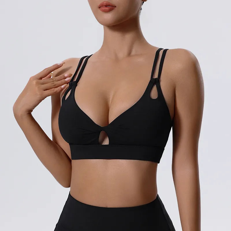 Ensemble sport femme brassière dos nageur séchage rapide et legging anti-friction taille haute — CORE