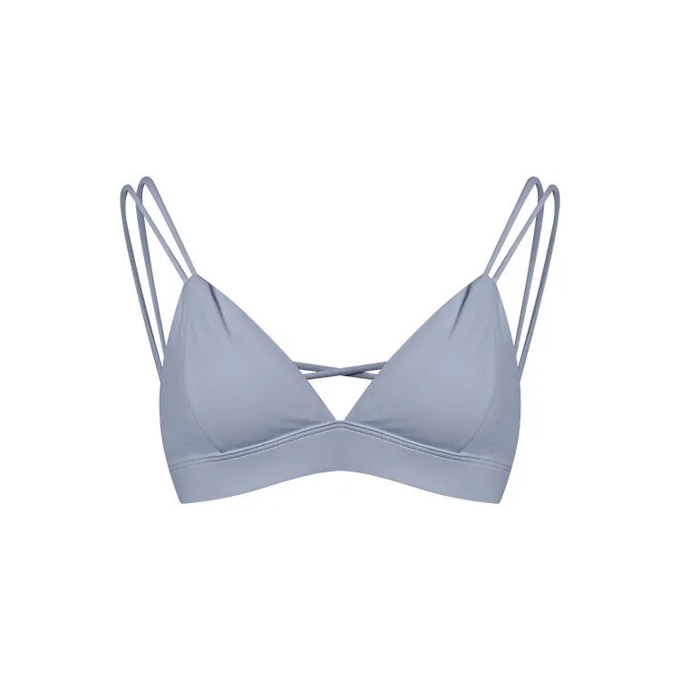 Ensemble training femme brassière dos nageur anti-friction et legging côtelé taille haute — PULSE