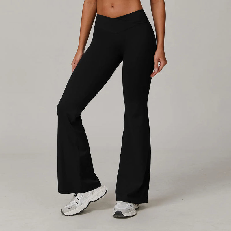 Ensemble yoga femme brassière dos nageur microfibre et legging confort 12h — CORE