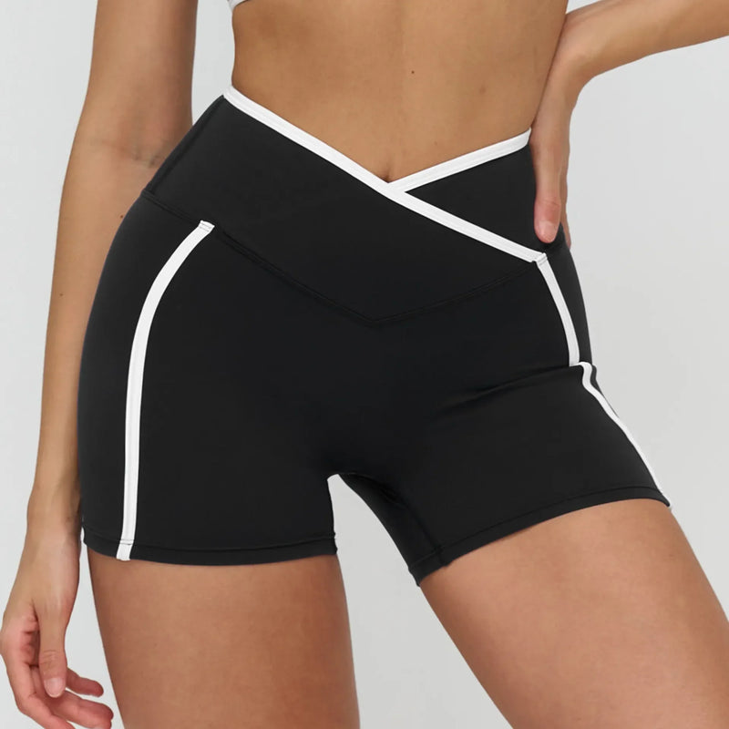 Ensemble yoga femme — brassière dos croisé maintien fort, legging ou short au choix — FLOW