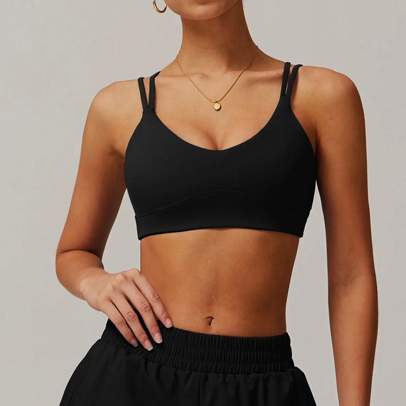 Brassière femme sport dos nageur bretelles larges — CORE — photo 6