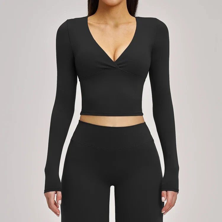 Ensemble training femme brassière dos nageur anti-friction et legging yoga respirant quotidi — FLOW