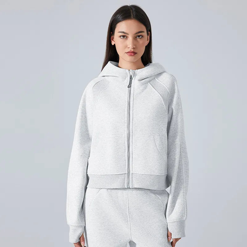 Hoodie femme cocooning oversize stretch — ease — photo 4