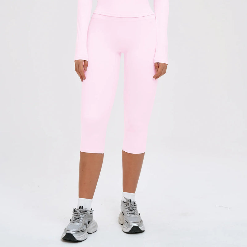 Legging femme taille haute opaque côtelé — CORE — photo 3