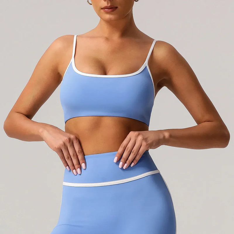 Ensemble yoga femme brassière bretelles larges large et legging seconde peau séchage rapide — CORE