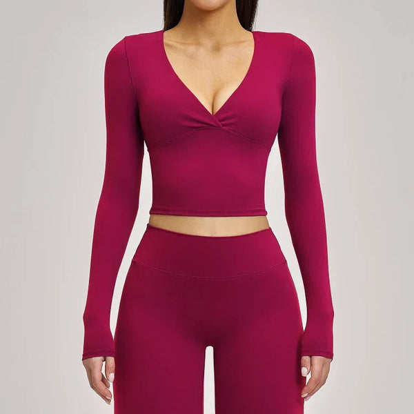 Ensemble training femme brassière dos nageur anti-friction et legging yoga respirant quotidi — FLOW