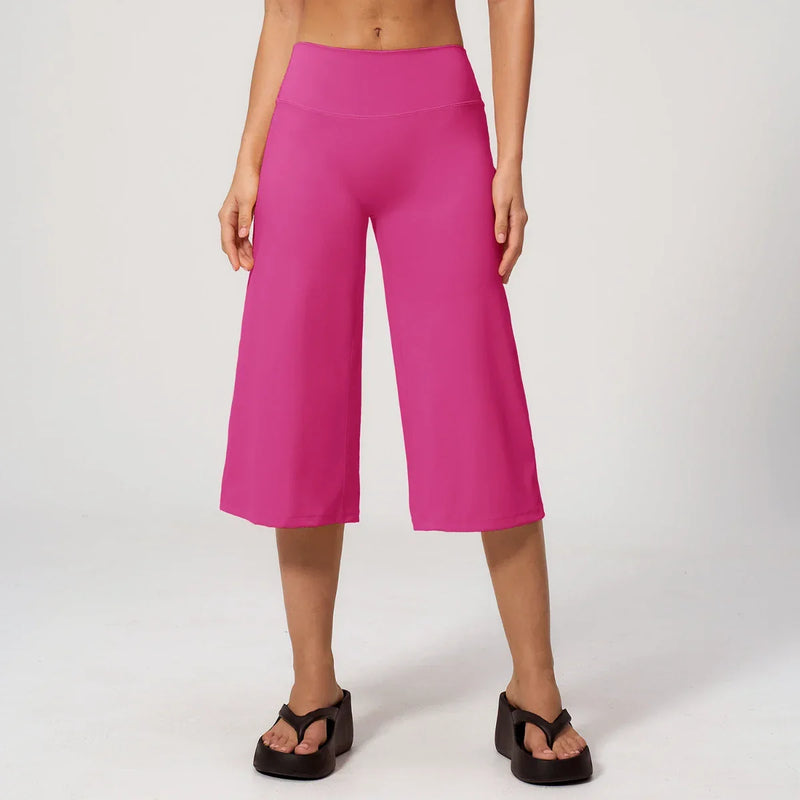 Ensemble yoga femme brassière maintien fort et pantalon large — FLOW