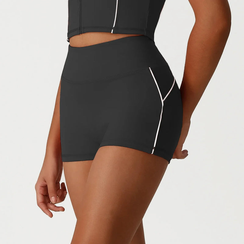 Short femme cycliste anti-friction ceinture large — STRIDE — photo 5