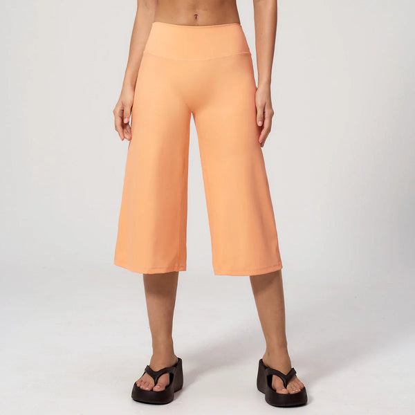 Pantalon large femme yoga respirant microfibre — EDGE