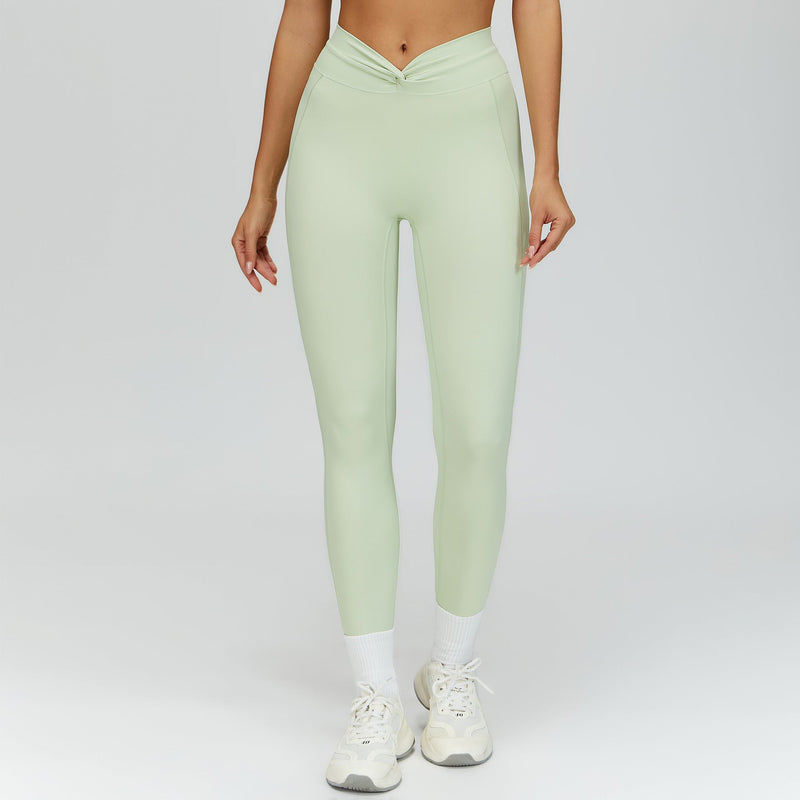 Legging femme yoga côtelé microfibre — FLOW — photo 4