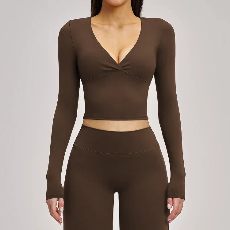 Ensemble training femme brassière dos nageur anti-friction et legging yoga respirant quotidi — FLOW
