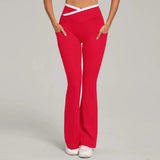 Pantalon évasé femme yoga stretch compression douce — FLOW
