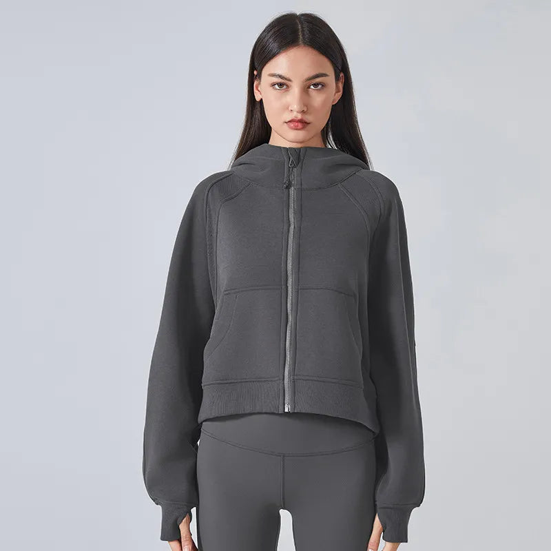 Hoodie femme cocooning oversize stretch — ease — photo 8