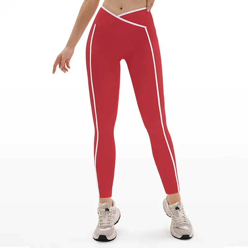 Ensemble yoga femme — brassière dos croisé maintien fort, legging ou short au choix — FLOW